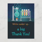 Science Laboratory Birthday Danke Karte (Vorderseite)