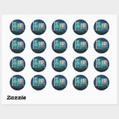 Science Laboratory Birthday Stickers (Blatt)