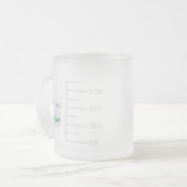 Science Labrador Beaker Personalisiert Big Label T Mattglastasse (Vorderseite Links)