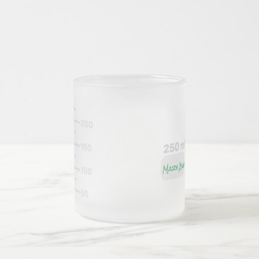 Science Labrador Beaker Personalisiert Big Label T Mattglastasse (Mittel)