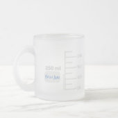 Science Labrador Beaker Personalisiert Big Label T Mattglastasse (Links)