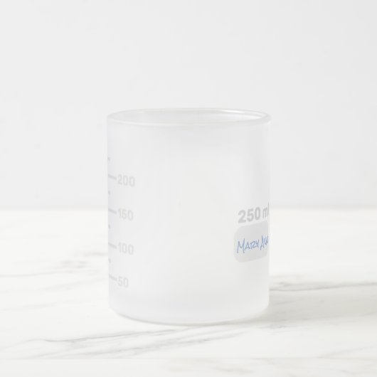 Science Labrador Beaker Personalisiert Big Label T Mattglastasse (Mittel)