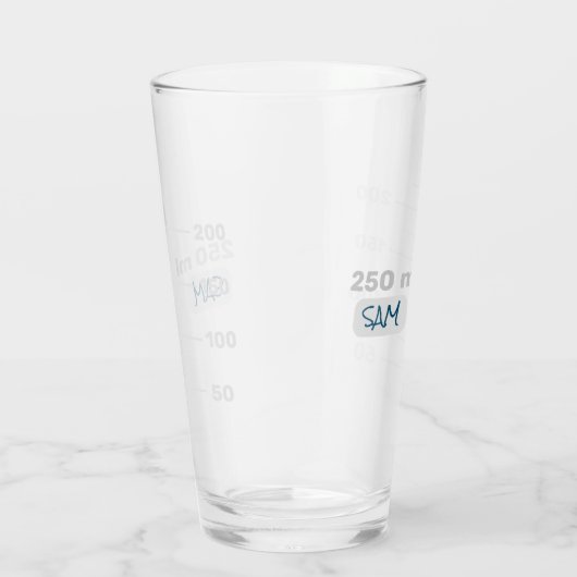 Science Labrador Beaker Personalisiert Drink Glass Glas (Rechts)