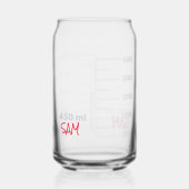 Science Labrador Beaker Personalisiert Glass Chemi Dosenglas (Rückseite)