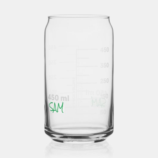 Science Labrador Beaker Personalisiert Glass Chemi Dosenglas (Vorderseite)