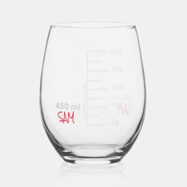 Science Labrador Beaker Personalisiert Glass Chemi Weinglas Ohne Stiel