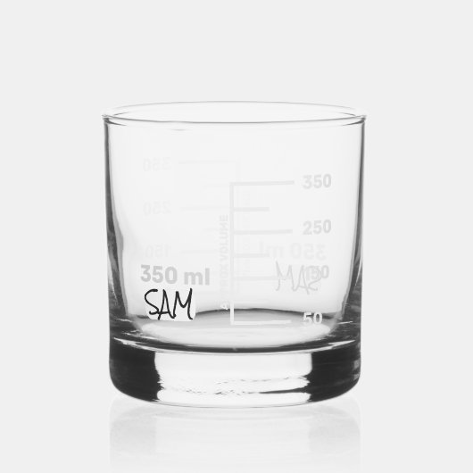 Science Labrador Beaker Personalisiert Glass Chemi Whiskyglas (Vorderseite)