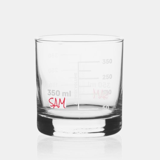 Science Labrador Beaker Personalisiert Glass Chemi Whiskyglas (Vorderseite)