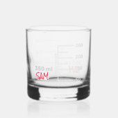 Science Labrador Beaker Personalisiert Glass Chemi Whiskyglas (Rückseite)