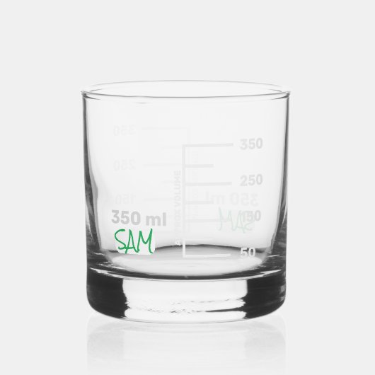 Science Labrador Beaker Personalisiert Glass Chemi Whiskyglas (Vorderseite)