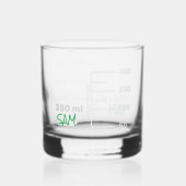 Science Labrador Beaker Personalisiert Glass Chemi Whiskyglas (Rückseite)