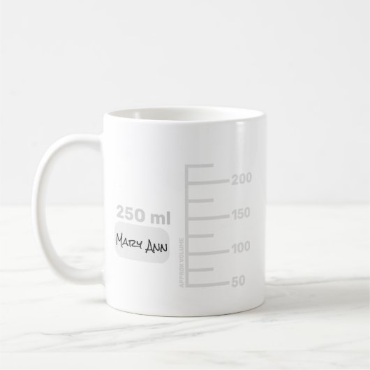 Science Labrador Beaker Personalisiert große Label Kaffeetasse (Links)