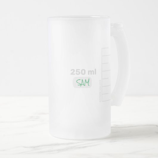 Science Labrador Beaker Personalisiert hohe Tasse (VorderseiteRechts)