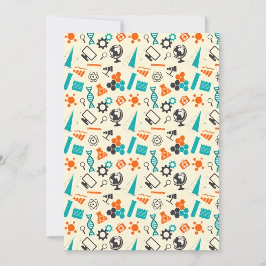 Science Labrador Chemie Liebe Proton Electron Neut Dankeskarte (Vorderseite)