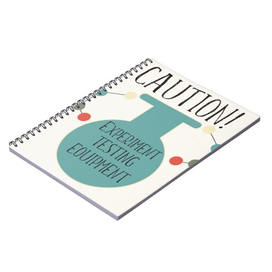 Science Labrador Chemistry Pattern Notebook Notizblock (Linke Seite)