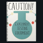 Science Labrador Chemistry Pattern Notebook Notizblock<br><div class="desc">Wissenschaftsnotenbücher für Chemie</div>