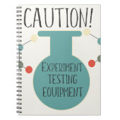 Science Labrador Chemistry Pattern Notebook Notizblock (Vorderseite)