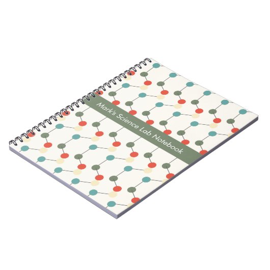 Science Labrador Chemistry Pattern School Notebook Notizblock (Linke Seite)