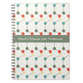 Science Labrador Chemistry Pattern School Notebook Notizblock (Vorderseite)