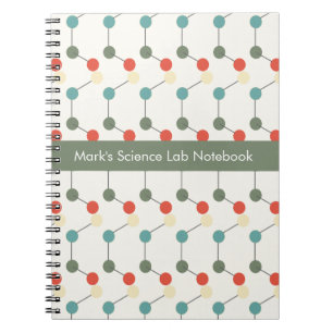 Science Labrador Chemistry Pattern School Notebook Notizblock