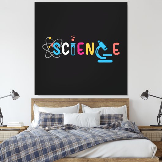 Science Labrador Leinwanddruck (Insitu (Schlafzimmer))