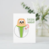 Science Labrador Researcher Postcard Postkarte (Stehend Vorderseite)