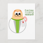 Science Labrador Researcher Postcard Postkarte (Vorderseite)