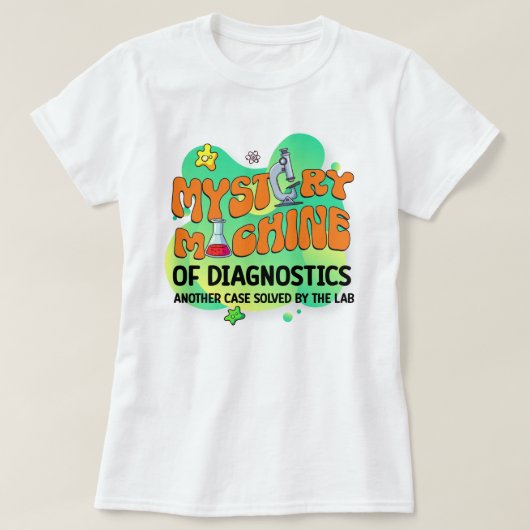 Science Labrador Tech Mystery Machine of Diagnosti T-Shirt (Design vorne)