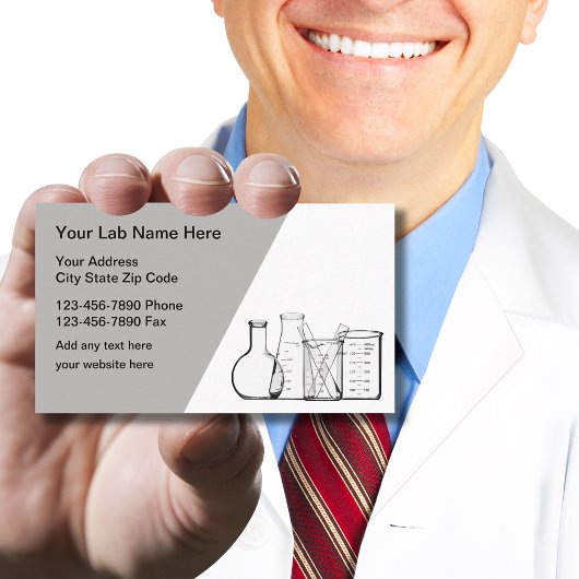 Science Labrador Theme Business Cards Visitenkarte