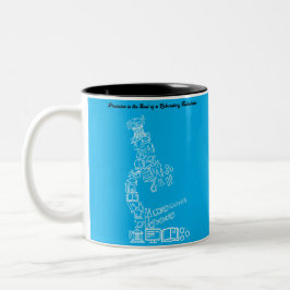 Science Labrador Themed Design for Technicians Zweifarbige Tasse