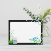 Science Labrador Vielen Dank Dankeskarte (Stehend Vorderseite)