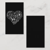 Science Liebe Mathematik Chemie Herz Visitenkarte (Vorne/Hinten)