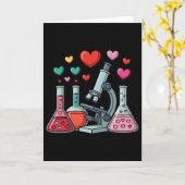 Science Love Hearts Stem Teacher Valentine  Karte (Gelbe Blume)