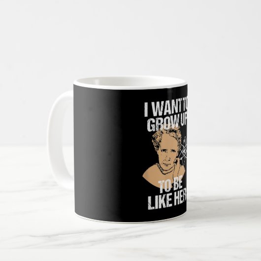 Science Marie Curie Kaffeetasse (Vorderseite Links)