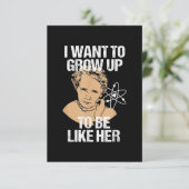 Science Marie Curie Karte (Stehend Vorderseite)