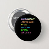Science März - Geschenk des Earth Day zum Klimawan Button (Vorne & Hinten)