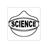 Science Mask Rubber Briefmarke 2x2" Gummistempel (Prägung)