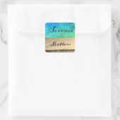 Science Matters Button Quadratischer Aufkleber (Tasche)