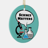 Science Matters Speech Bubble Design Ornament (Rechts)