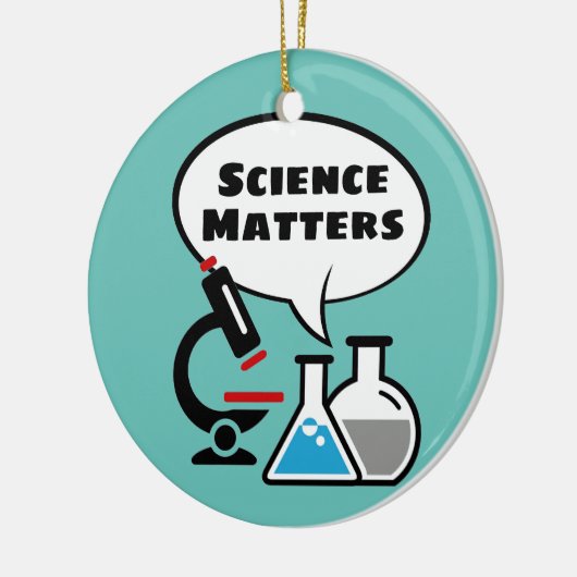 Science Matters Speech Bubble Design Ornament (Links)