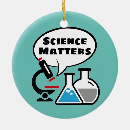 Science Matters Speech Bubble Design Ornament (Hinten)