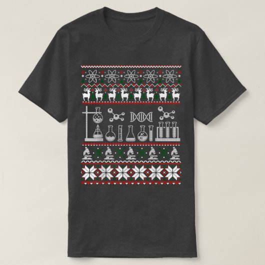 Science Medical Labrador Ugly Christmas Sweater Ch T-Shirt (Design vorne)