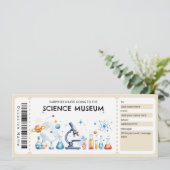 Science Museum Gift Certificate Einladung (Stehend Vorderseite)