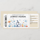 Science Museum Gift Certificate Einladung (Vorne/Hinten)