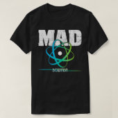 Science Nerd Geek Mad Scientist Atom Design T-Shirt (Design vorne)