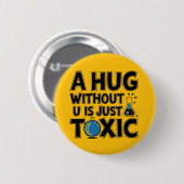 Science Nerd ohne u Chemielehrer Button (Vorne & Hinten)