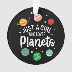 Science Nerd WeltraumGirl, der Planeten Lieben Ornament
