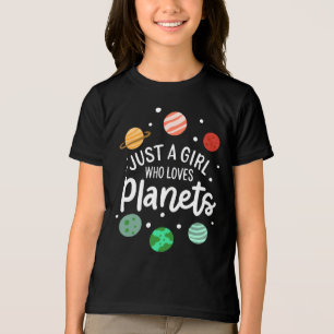 Science Nerd WeltraumGirl, der Planeten Lieben Tri-Blend Shirt