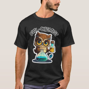Science Niedlich Chemistry Nerd Owl Chemist Animal T-Shirt