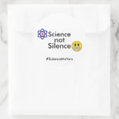 Science Not Silence Sticker (anpassbarer Hashtag) (Tasche)